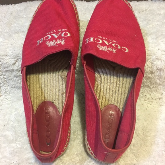 Coach RHODA espadrille slip ons size 7 1/2 - Picture 6 of 8